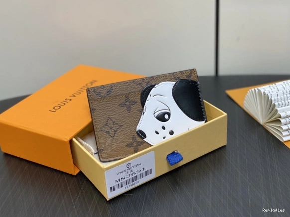 Rep ladies HOLDER-11*7*0.5cm CARD VUITTON LOUIS 0724